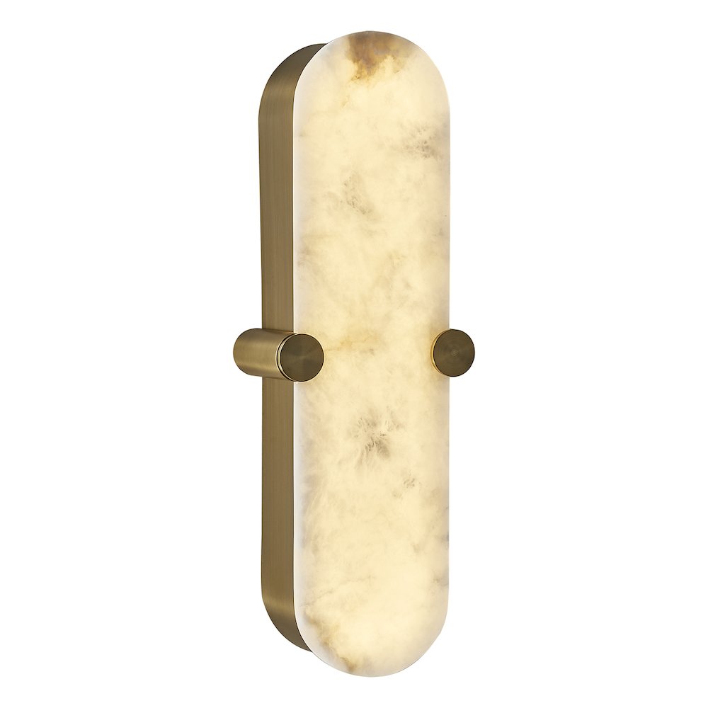 Lumba 20-in (12-watt) LED Winter Brass ADA Wall Sconce. Picture 2