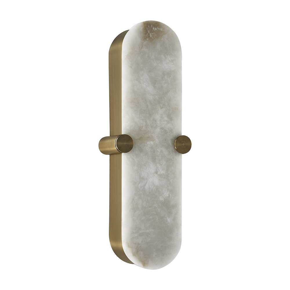 Lumba 20-in (12-watt) LED Winter Brass ADA Wall Sconce. Picture 3
