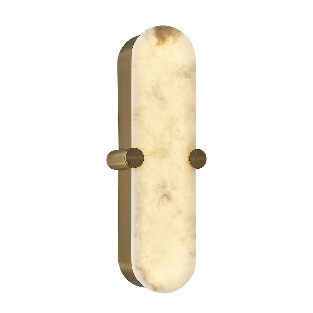 Lumba 20-in (12-watt) LED Winter Brass ADA Wall Sconce. Picture 4