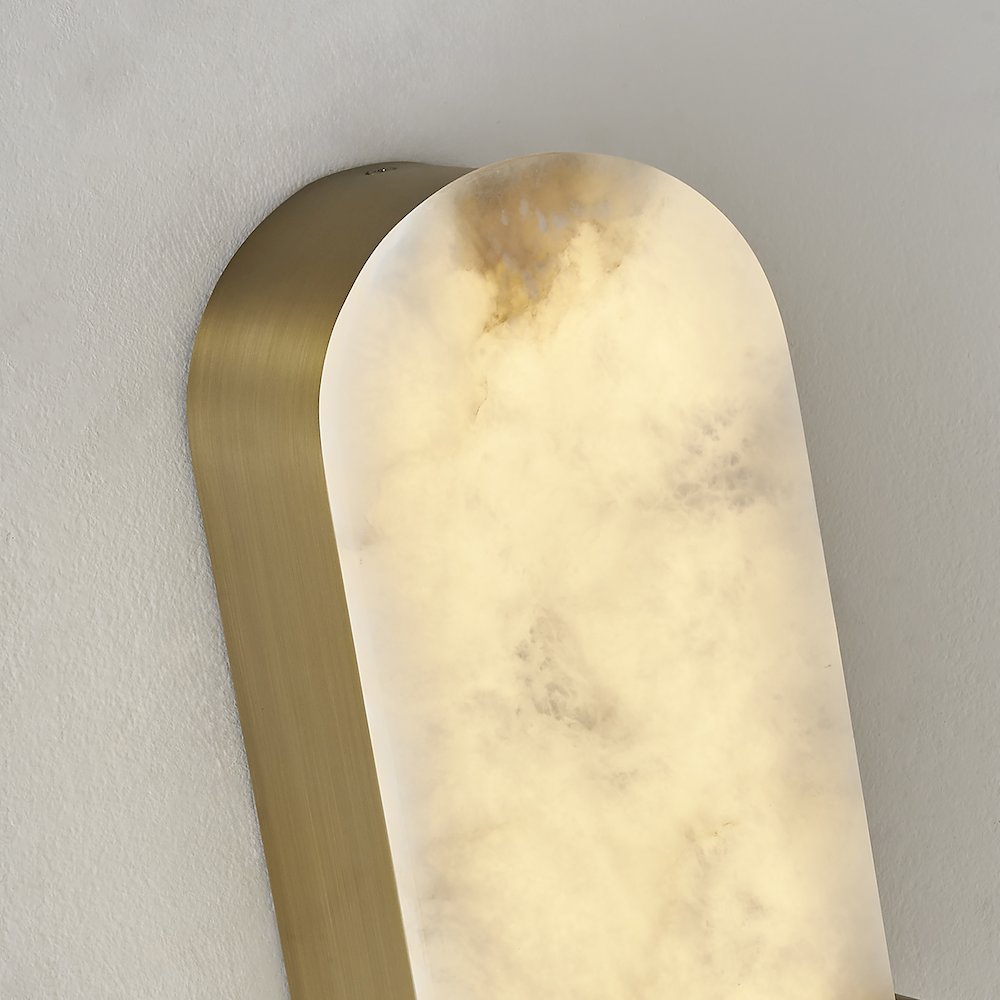 Lumba 20-in (12-watt) LED Winter Brass ADA Wall Sconce. Picture 5