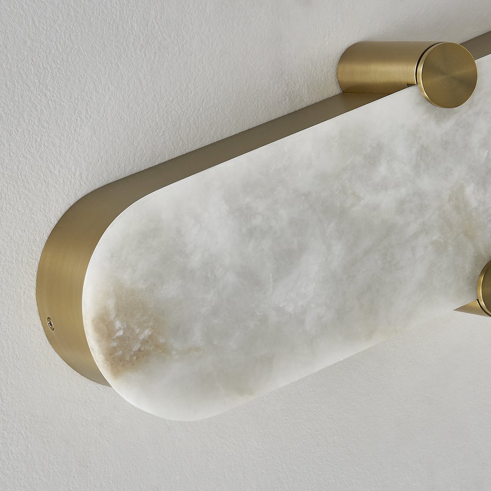 Lumba 20-in (12-watt) LED Winter Brass ADA Wall Sconce. Picture 6