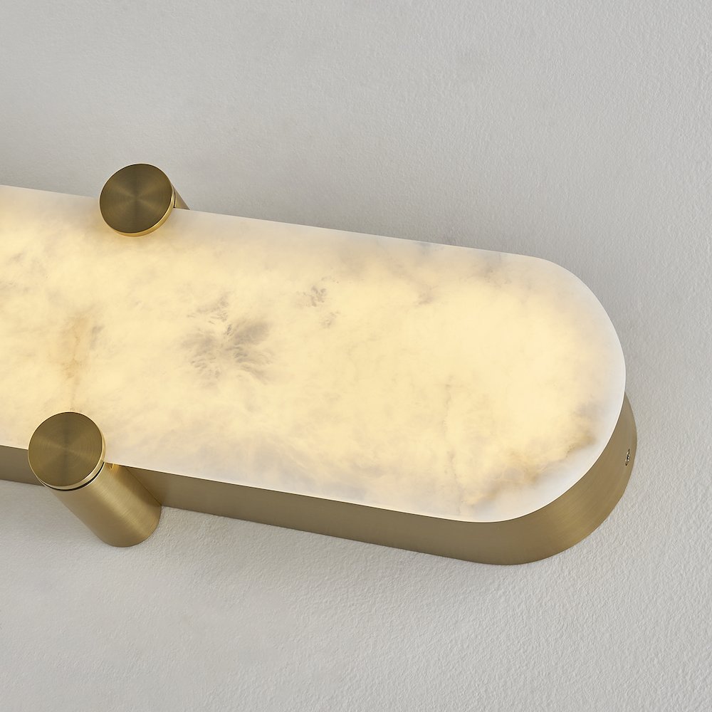 Lumba 20-in (12-watt) LED Winter Brass ADA Wall Sconce. Picture 7
