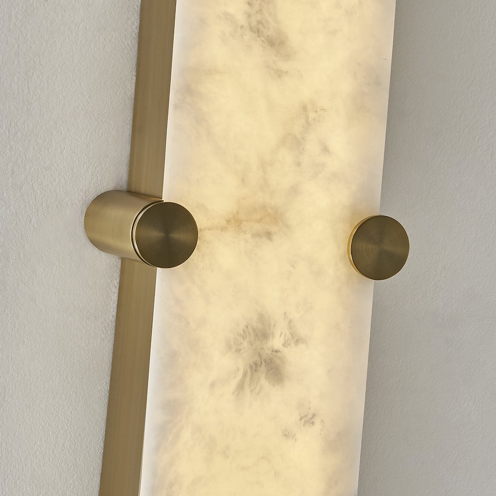Lumba 20-in (12-watt) LED Winter Brass ADA Wall Sconce. Picture 8