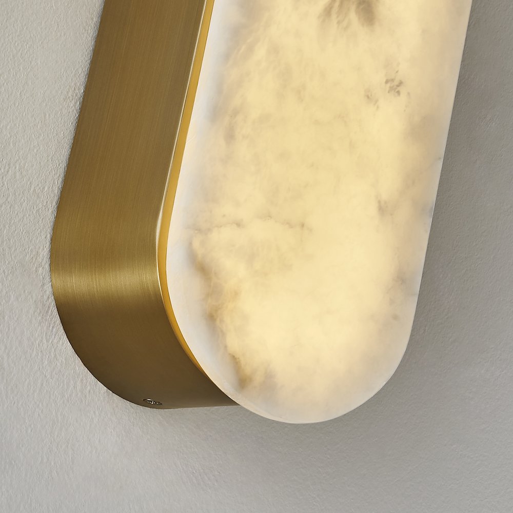 Lumba 20-in (12-watt) LED Winter Brass ADA Wall Sconce. Picture 9