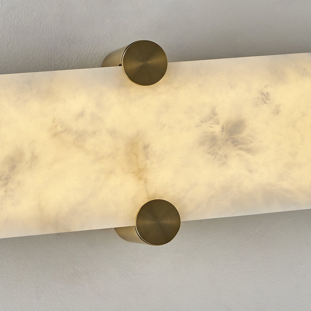 Lumba 20-in (12-watt) LED Winter Brass ADA Wall Sconce. Picture 11