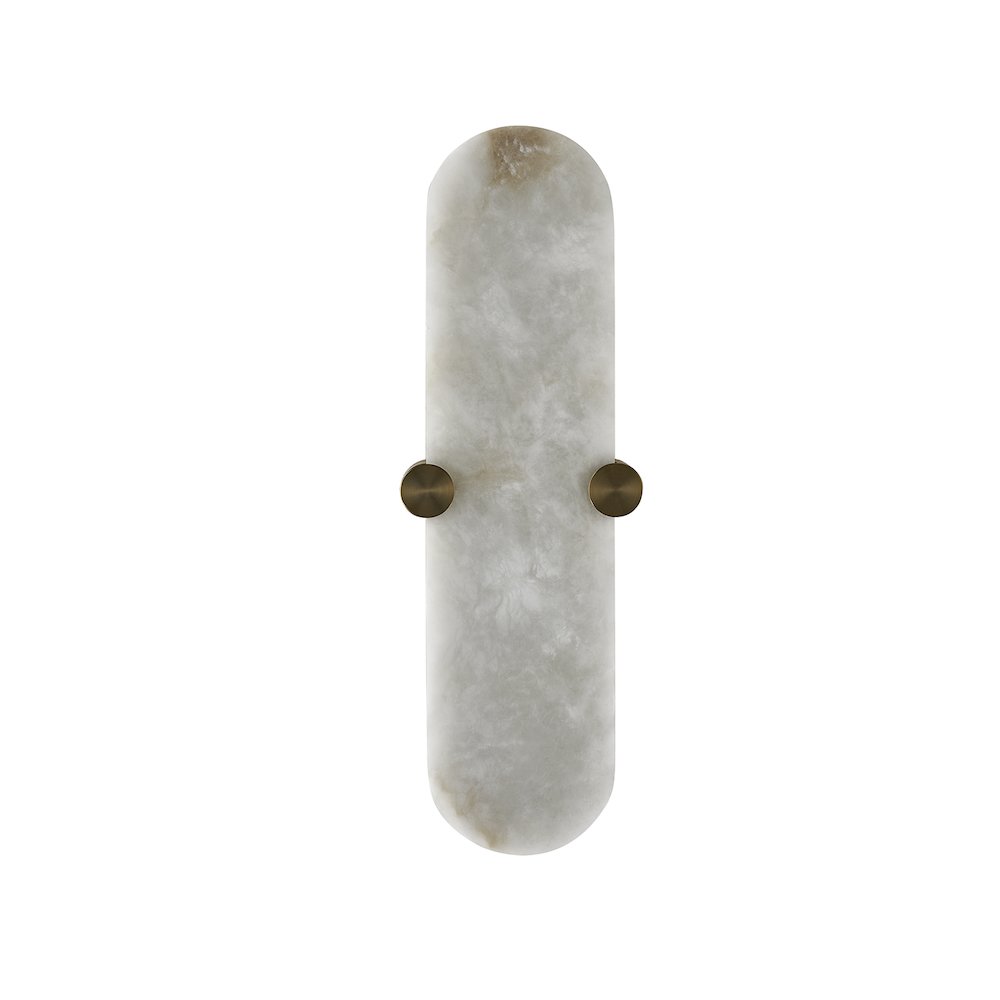 Lumba 20-in (12-watt) LED Winter Brass ADA Wall Sconce. Picture 12