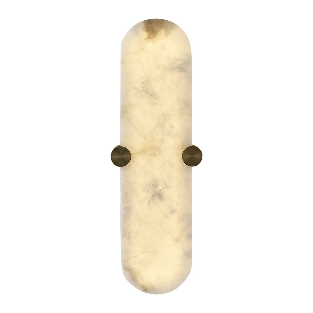 Lumba 20-in (12-watt) LED Winter Brass ADA Wall Sconce. Picture 13