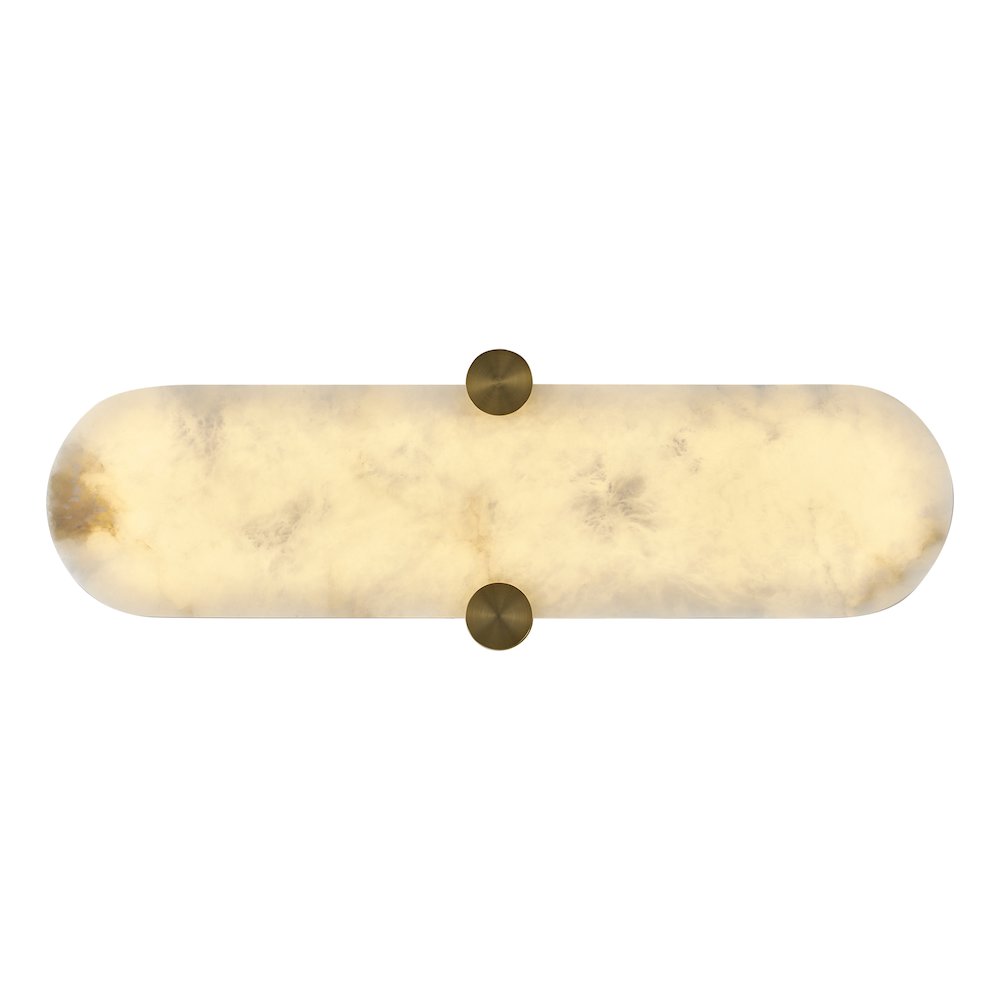 Lumba 20-in (12-watt) LED Winter Brass ADA Wall Sconce. Picture 15