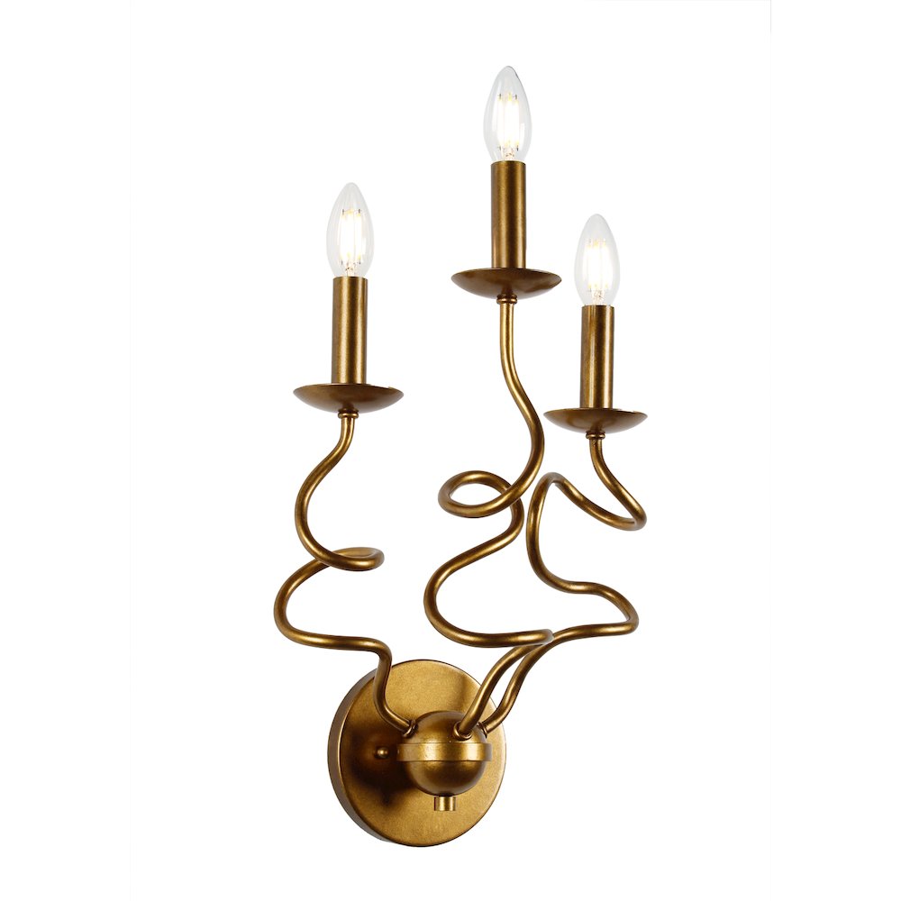 Rizo 22-in 3 Light (40-watt) Oil Rubbed Bronze Wall Sconce. Picture 3