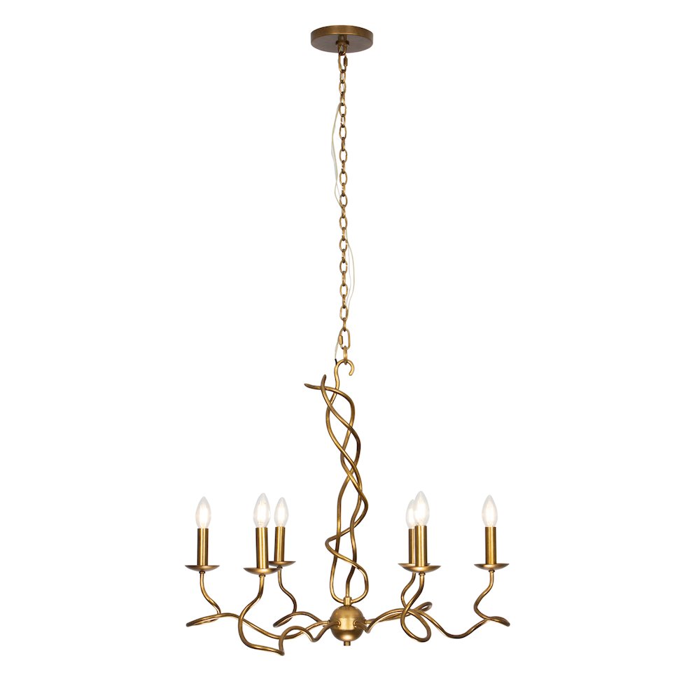 Rizo 28-in 6 Light (40-watt) Oil Rubbed Bronze Chandelier. Picture 1