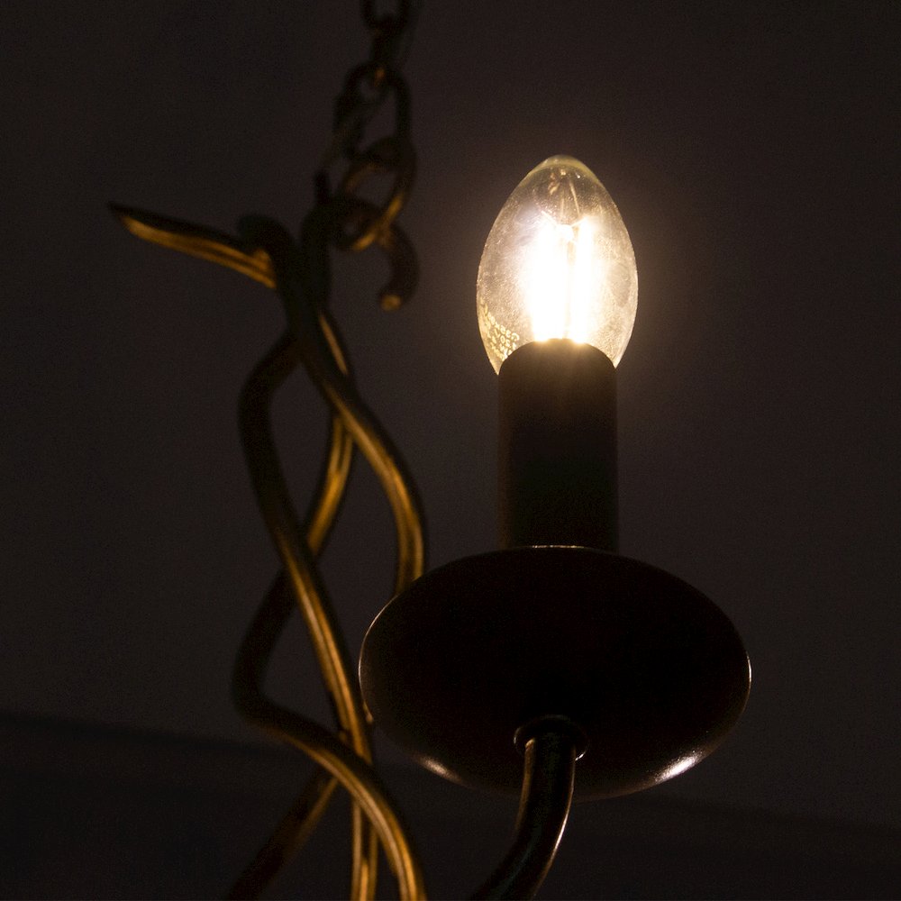 Rizo 28-in 6 Light (40-watt) Oil Rubbed Bronze Chandelier. Picture 2