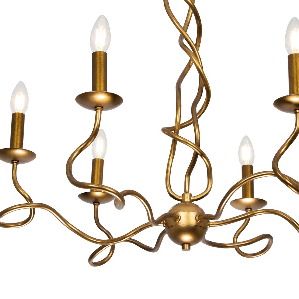 Rizo 28-in 6 Light (40-watt) Oil Rubbed Bronze Chandelier. Picture 3