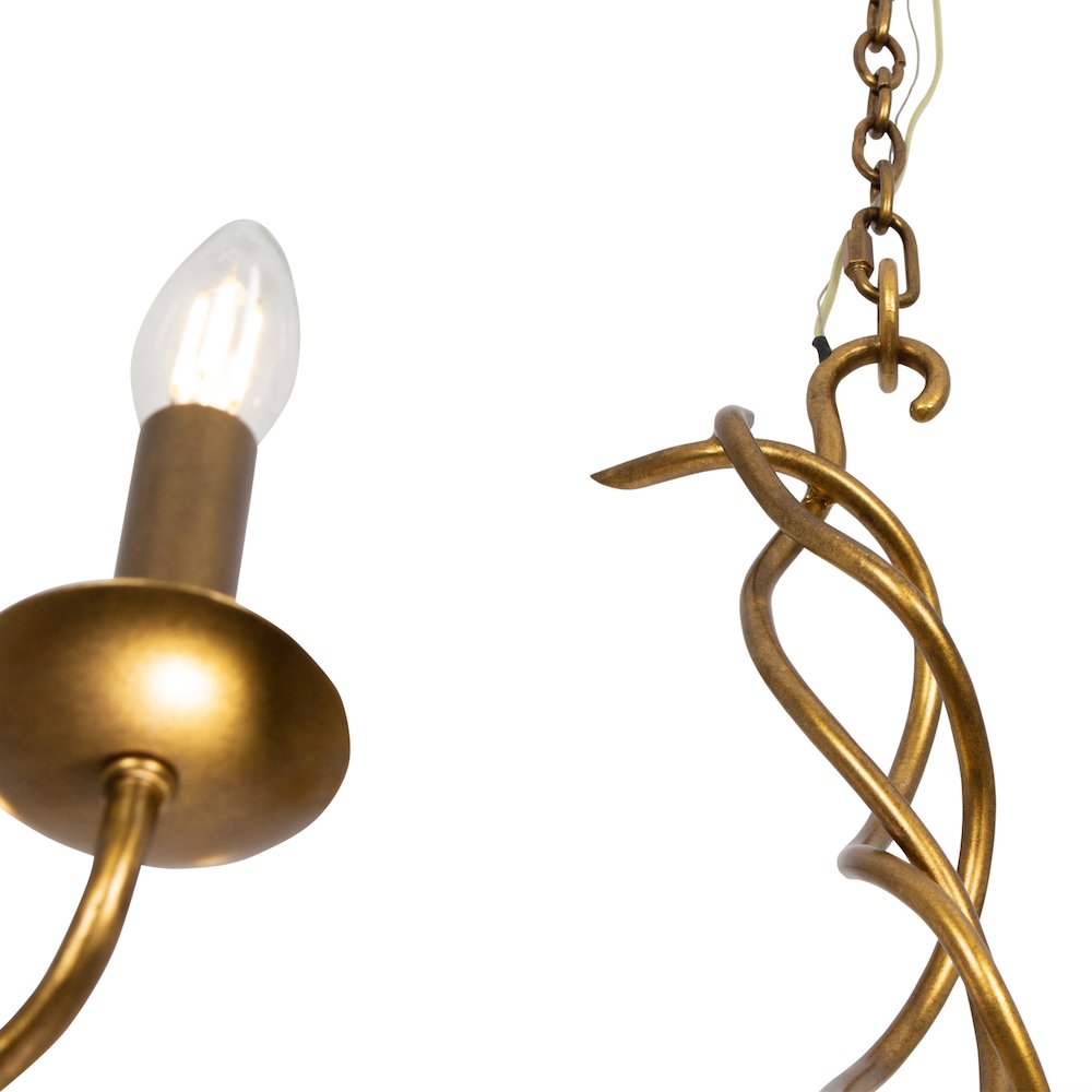 Rizo 28-in 6 Light (40-watt) Oil Rubbed Bronze Chandelier. Picture 4