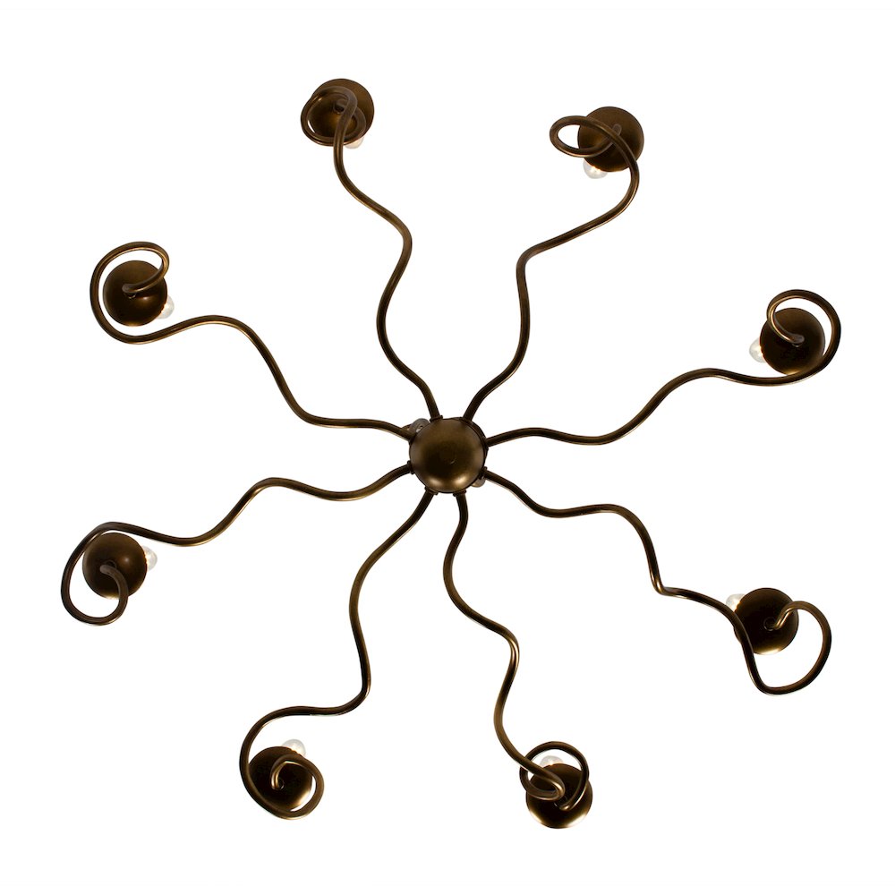 Rizo 36-in 8 Light (40-watt) Oil Rubbed Bronze Chandelier. Picture 2
