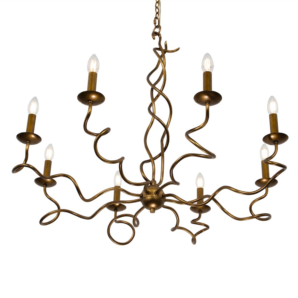 Rizo 36-in 8 Light (40-watt) Oil Rubbed Bronze Chandelier. Picture 5