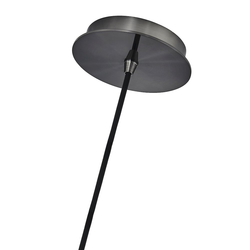 Pallina 7.5-in 1 Light (40-watt) Satin Black Nickel Pendant. Picture 4