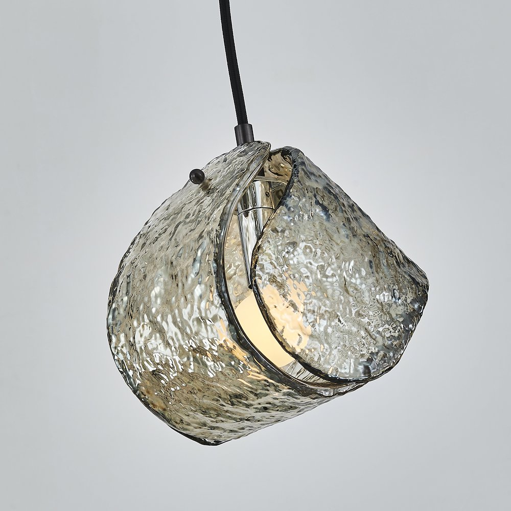 Pallina 7.5-in 1 Light (40-watt) Satin Black Nickel Pendant. Picture 5