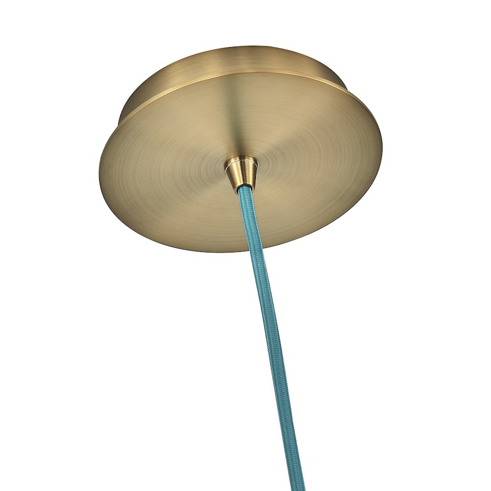 Pallina 7.5-in 1 Light (40-watt) Winter Brass Pendant. Picture 3