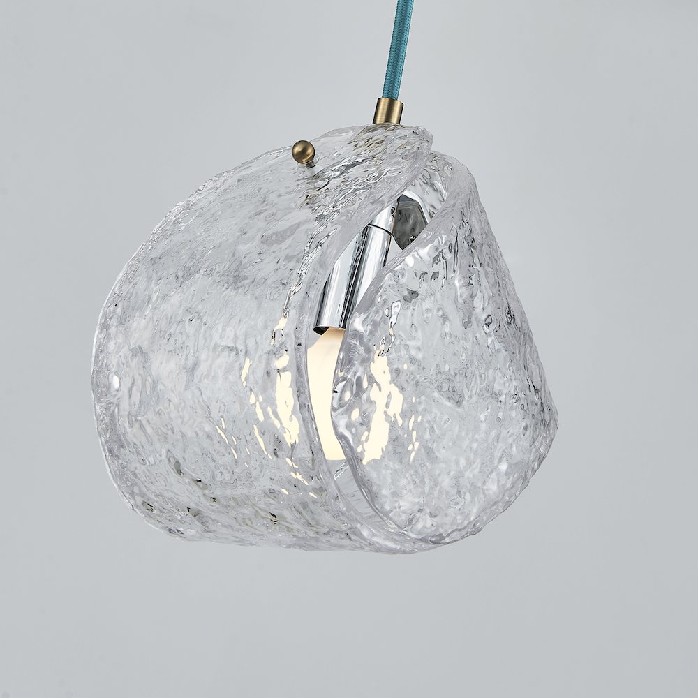 Pallina 7.5-in 1 Light (40-watt) Winter Brass Pendant. Picture 4