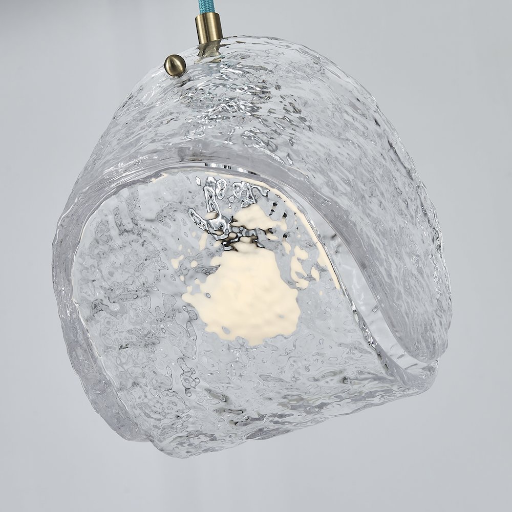 Pallina 7.5-in 1 Light (40-watt) Winter Brass Pendant. Picture 6