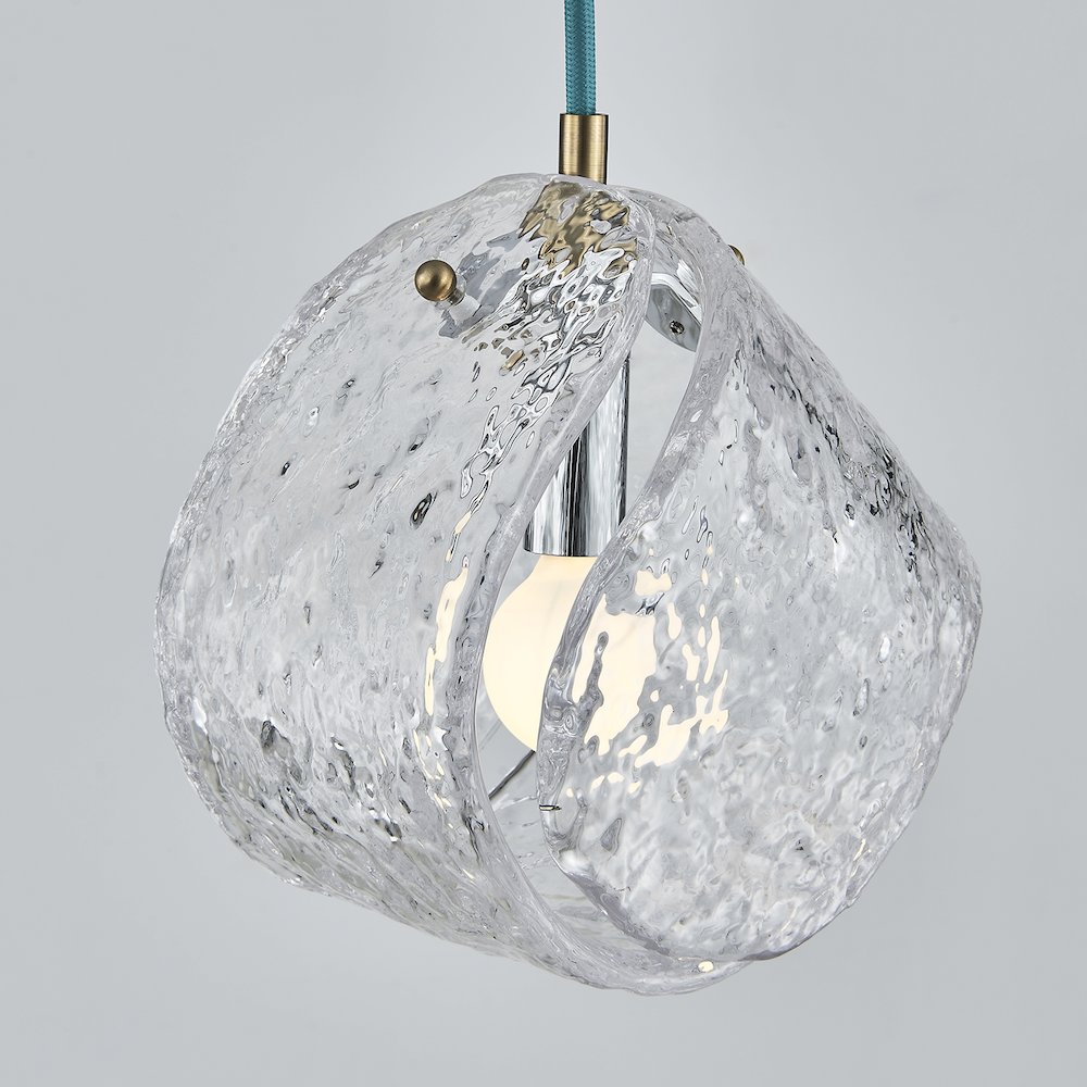 Pallina 7.5-in 1 Light (40-watt) Winter Brass Pendant. Picture 8