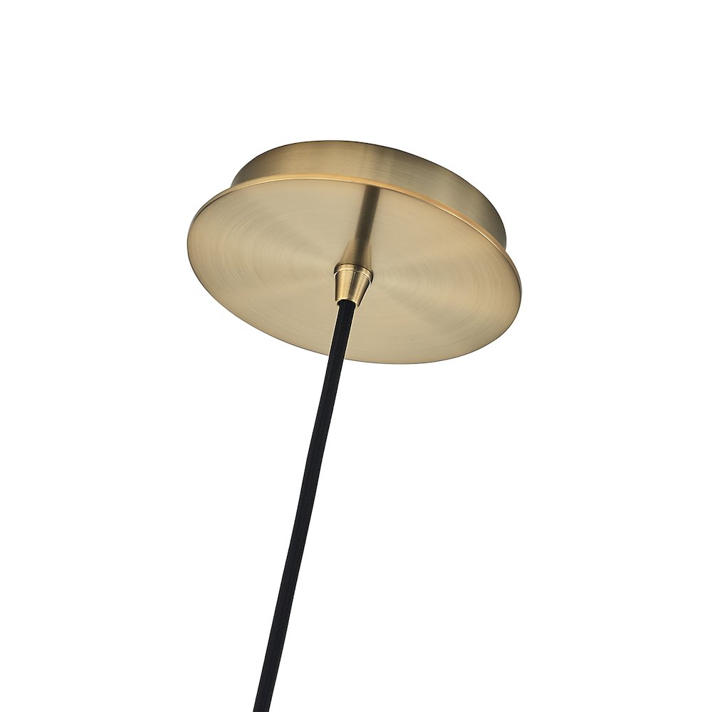 Pallina 7.5-in 1 Light (40-watt) Winter Brass Pendant. Picture 6