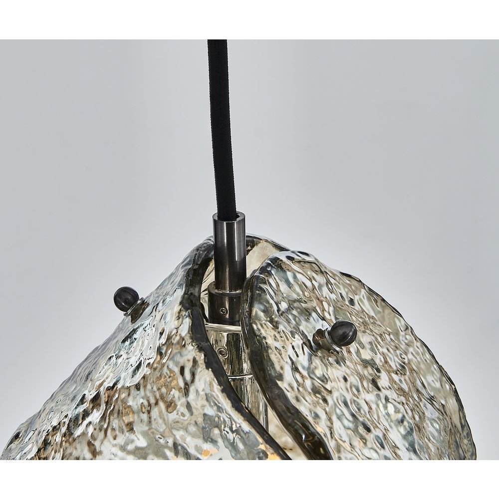 Pallina 24-in 6 Light (40-watt) Satin Black Nickel Chandelier. Picture 6
