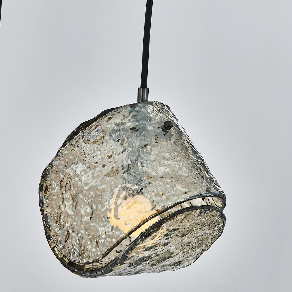 Pallina 24-in 6 Light (40-watt) Satin Black Nickel Chandelier. Picture 7