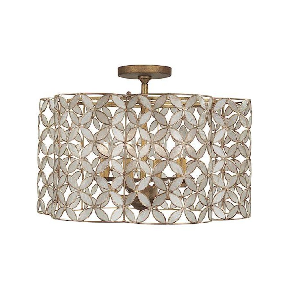 Maurelle 17 Inch Semi Flush. Picture 1
