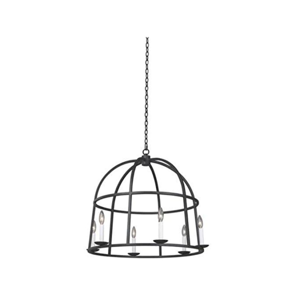 Wickenberg 6 Light Pendant. Picture 1