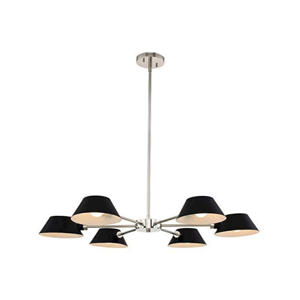 Bruno 6 Light Chandelier. Picture 1