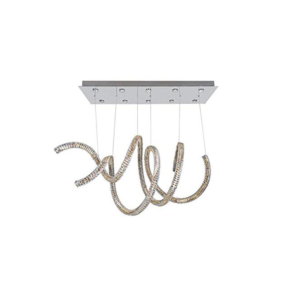 Ravina 10 Light + LED Convertible Pendant - Flush Mount. Picture 1