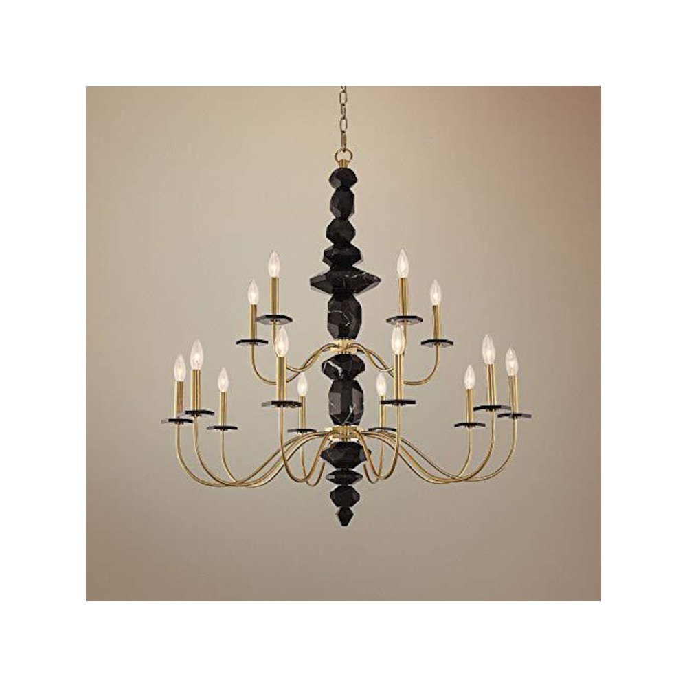 Piedra (10+5) Light 2 Tier Chandelier. Picture 2