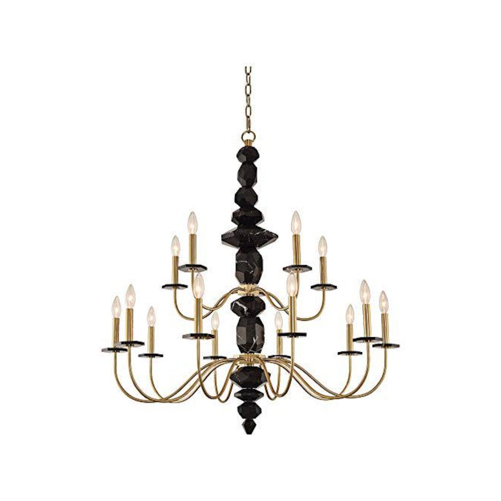 Piedra (10+5) Light 2 Tier Chandelier. Picture 1