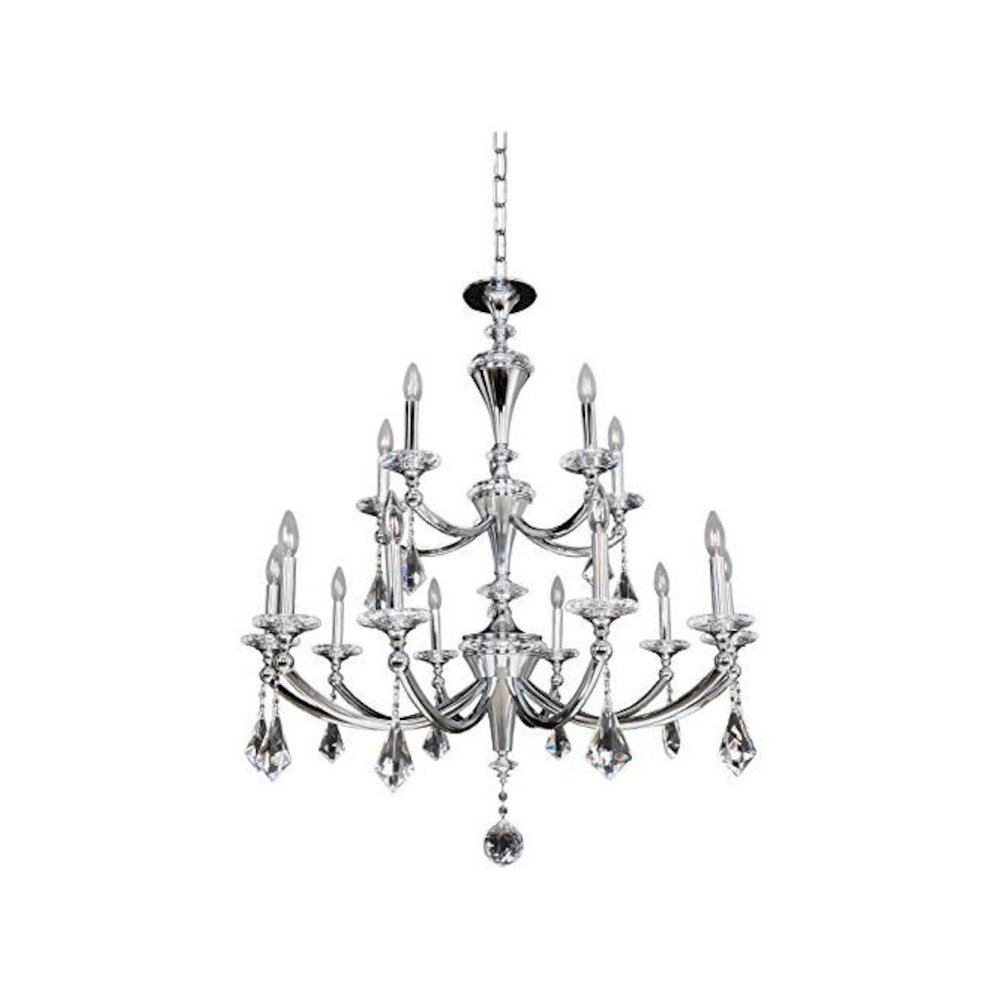 Floridia (10+5) Light 2 Tier Chandelier. Picture 1