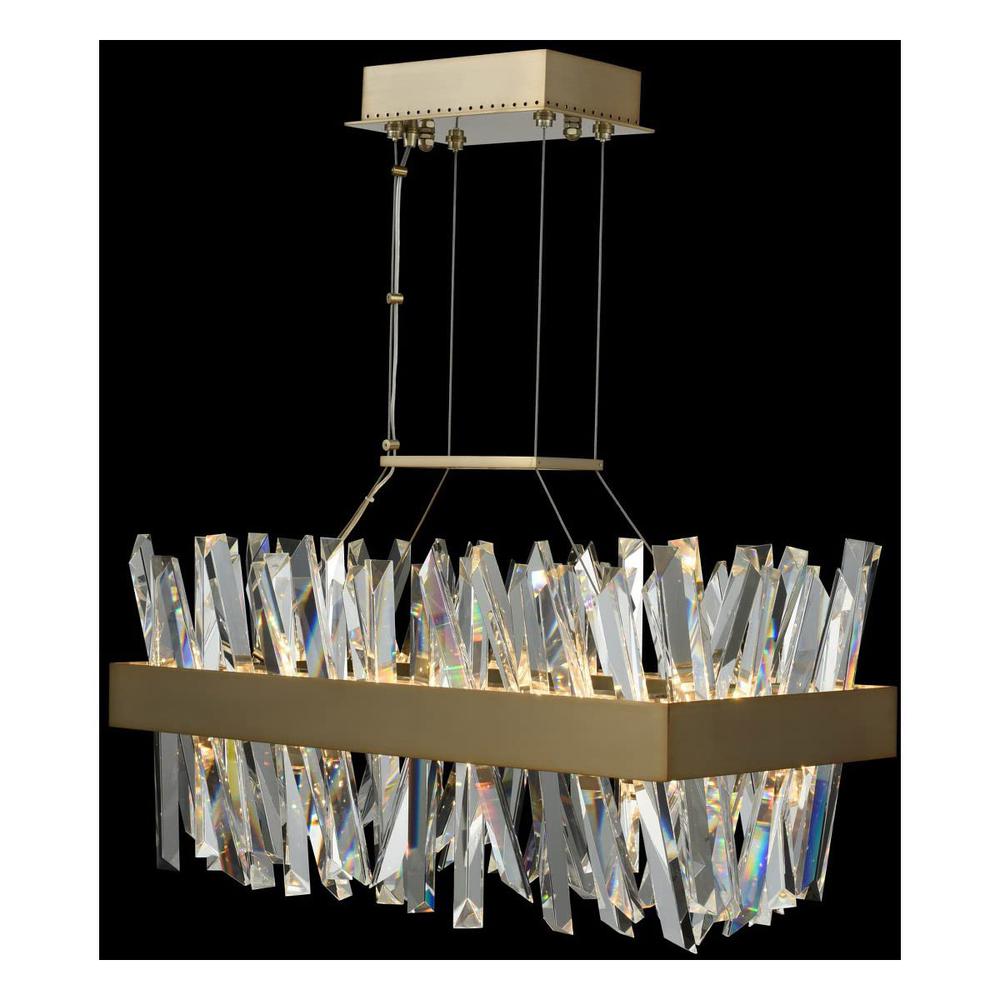 The Crystal Glow LED Rectangular Pendant, Belen Kox. Picture 1