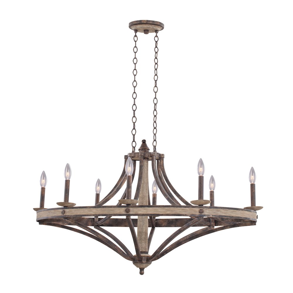 Coronado 8 Light Oval Chandelier. Picture 1