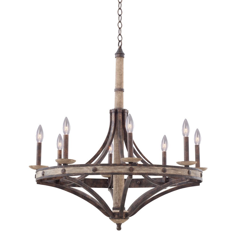 Coronado 8 Light Round Chandelier. Picture 1
