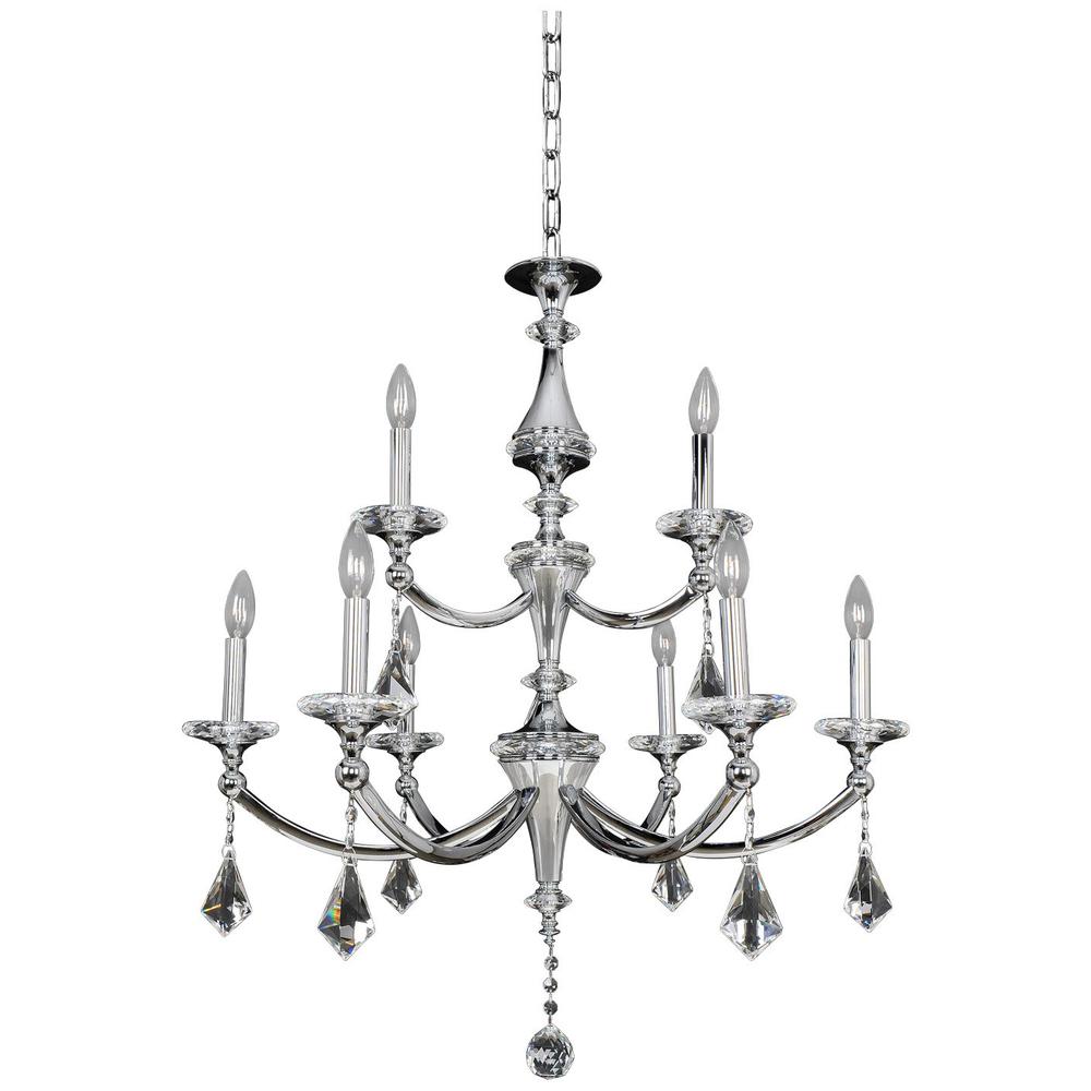 Floridia (6+3) Light 2 Tier Chandelier. Picture 1