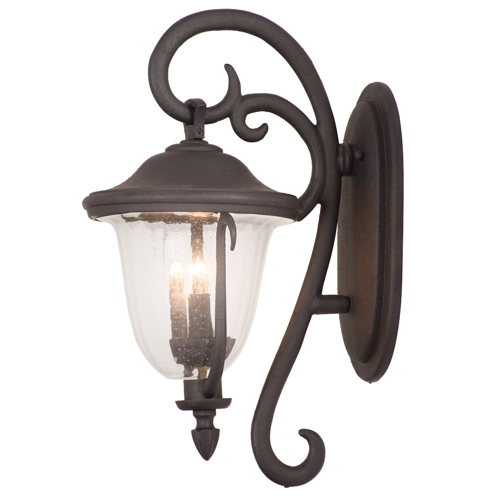 Santa Barbara Outdoor 2 Light Small Wall Bracket. Picture 1
