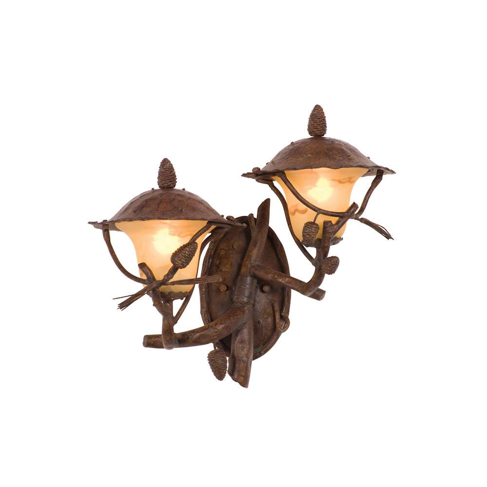 Ponderosa Outdoor 2 Light Wall Bracket (Right). Picture 1