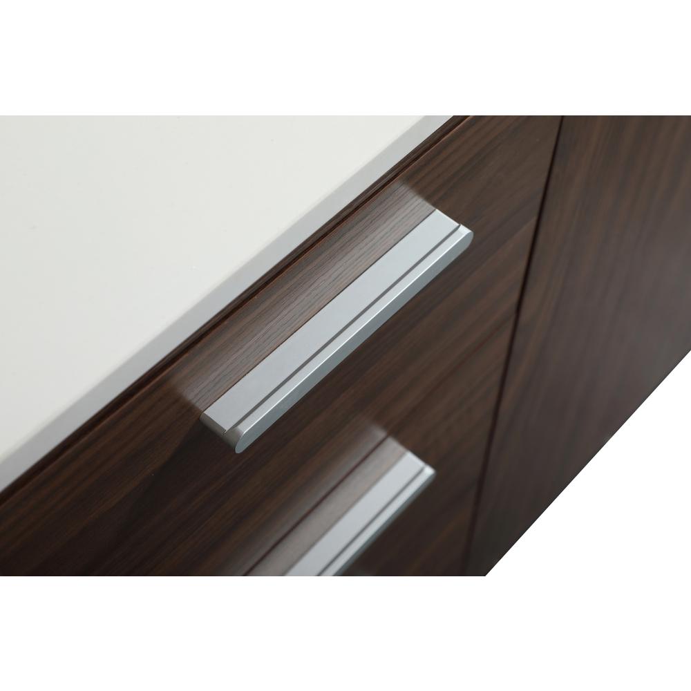 48 inch bathroom vanity in Walnut with backsplash. Picture 12