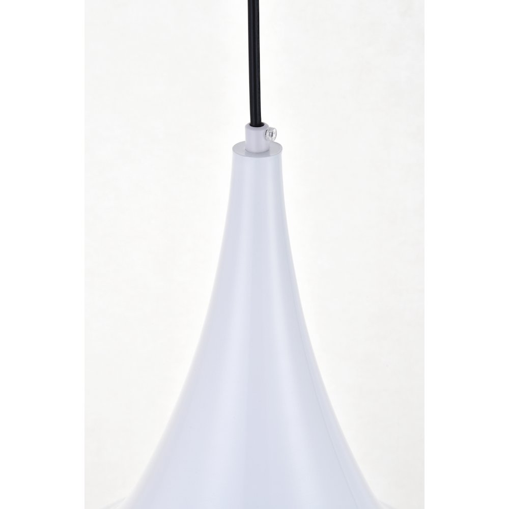 Circa 1 Light White Pendant. Picture 5