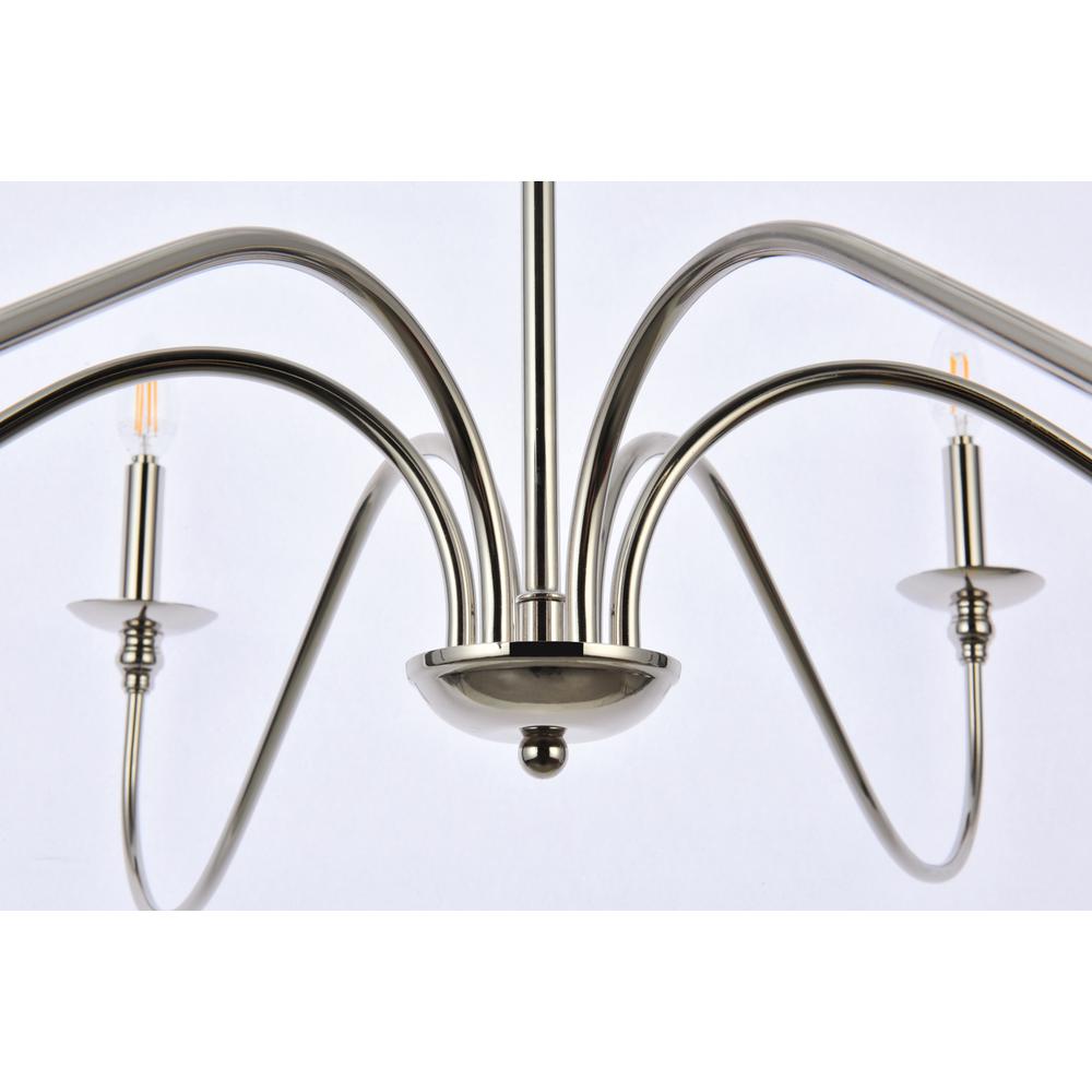 Rohan 42 inch chandelier in polished nickel. Picture 3