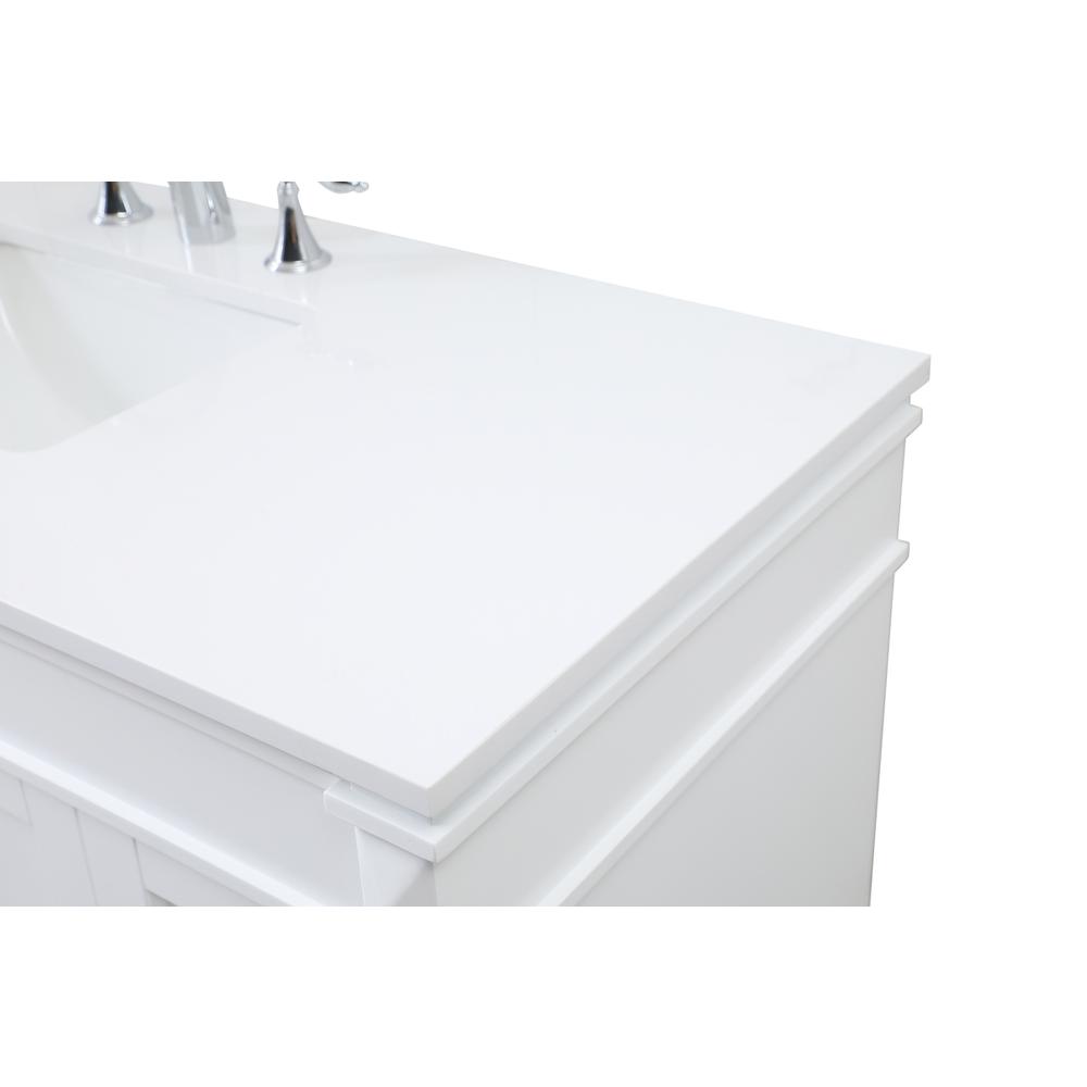 48 inch Single bathroom vanity in white. Picture 11