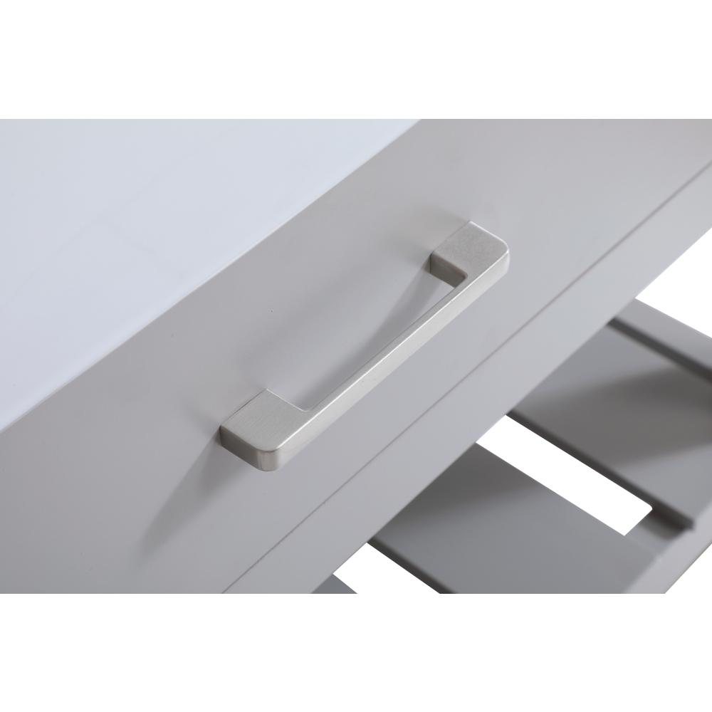 36 inch Single bathroom vanity in grey with backsplash. Picture 12