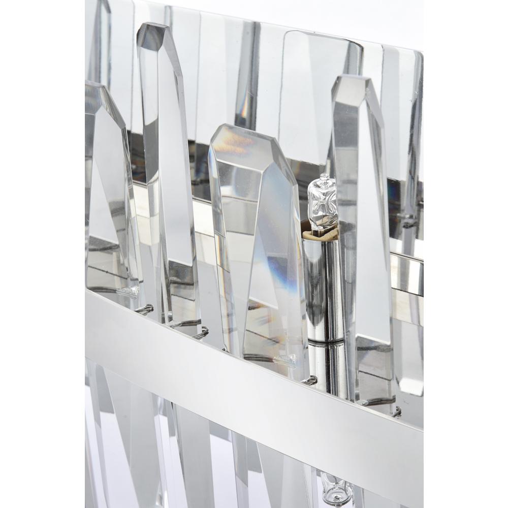 Serena 30 inch crystal bath sconce in chrome. Picture 4