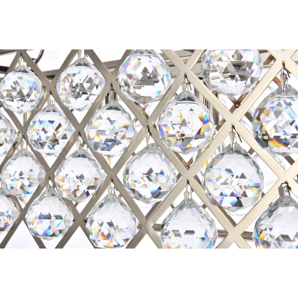 Madison 7 light polished Nickel Chandelier Clear Royal Cut Crystal. Picture 5