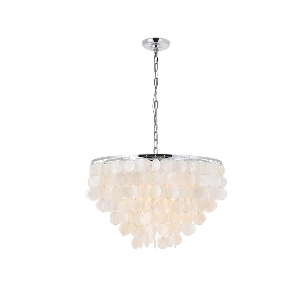 Selene 6 light Chrome Pendant. Picture 1