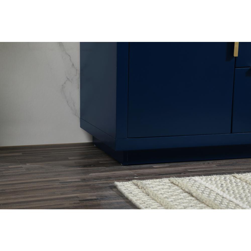 30 inch Single bathroom vanity in blue. Picture 6